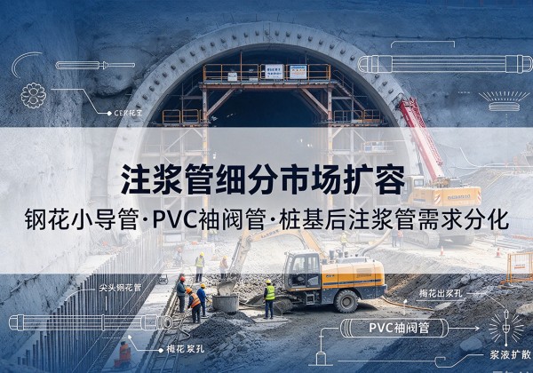 镇安注浆管细分市场扩容，隧道钢花小导管、PVC 袖阀管、桩基后注浆管需求分化